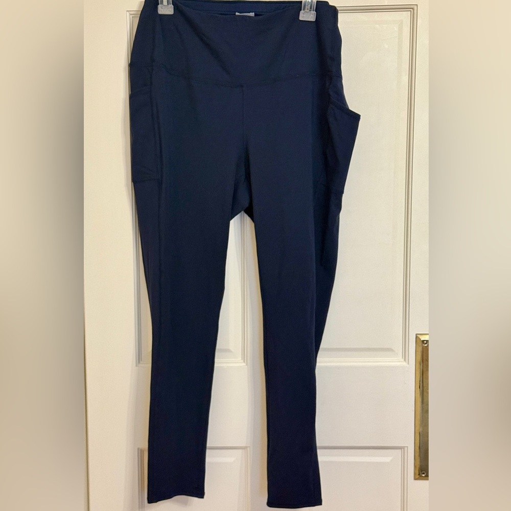 Chico's Navy Blue Pocket Leggings